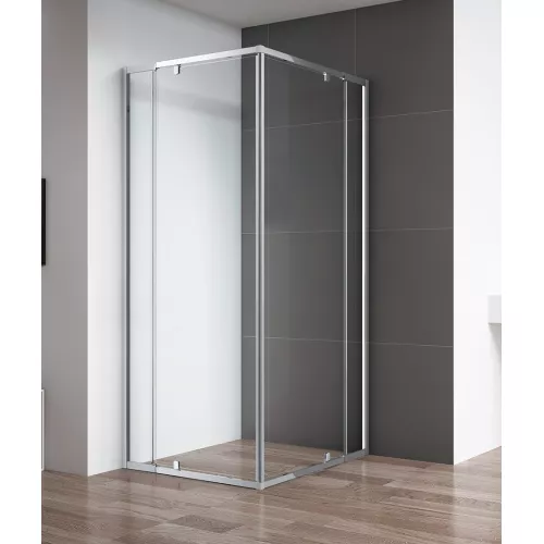 Душевой уголок CEZARES VARIANTE-A/AH-2-C-Cr, Цвет профиля: Хром, Выбрать размер: 80х80