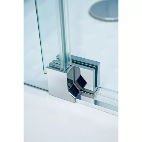 Душевой уголок CEZARES SLIDER-A-2-C-Cr, Цвет стекла: прозрачное, Цвет профиля: Хром, Выбрать размер: 100х100, изображение 3