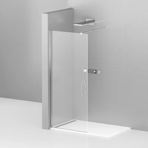 Душевая перегородка CEZARES LIBERTA-L-1-C-Cr, Цвет стекла: прозрачное, Цвет профиля: Хром, Выбрать размер: 100