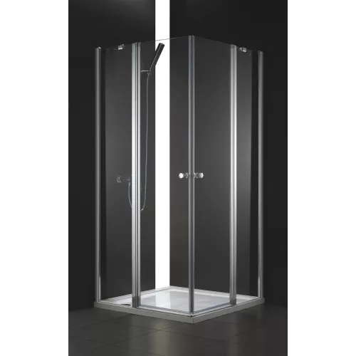 Душевой уголок CEZARES ELENA-W-A-22-C-Cr, Цвет стекла: Прозрачный, Цвет профиля: Хром, Выбрать размер: 100х100, изображение 2