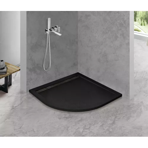 Душевые ограждения: Поддон из искусственного мрамора CEZARES TRAY-AS-R-90-30-NERO 1 в магазине Акватория