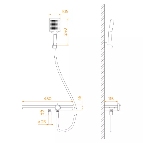 Смеситель душевой RGW SP-40Gr, изображение 8