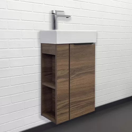 Мебель для ванной: Тумба-умывальник Comforty Матэ-40 с раковиной Comforty 9140 1 в магазине Акватория