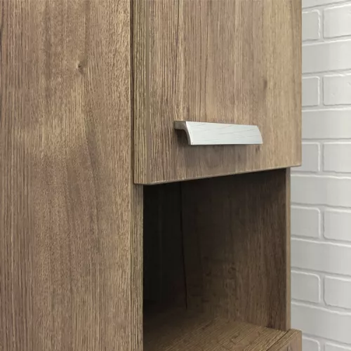 Шкаф-колонна Comforty Никосия-35 дуб темный, Выбрать цвет: дуб темный , изображение 3