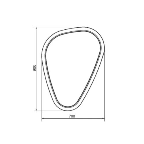 Зеркало Comforty Олеандр-70 LED-подсветка, бесконтактный сенсор, изображение 4