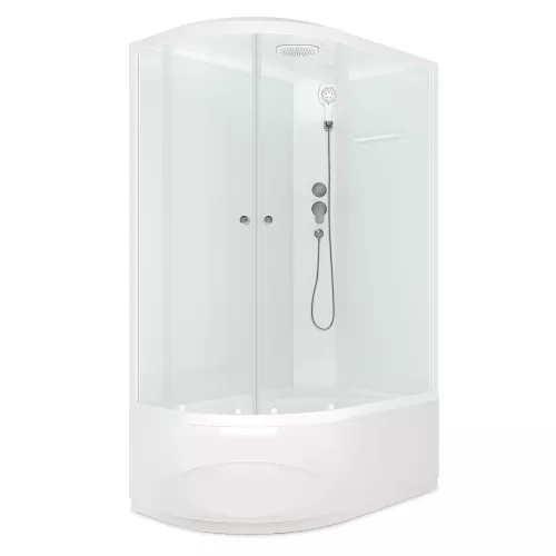 Душевые кабины и сауны: Душевая кабина DOMANI-Spa Delight 128 высокий поддон 120х80 см правый угол 1 в магазине Акватория