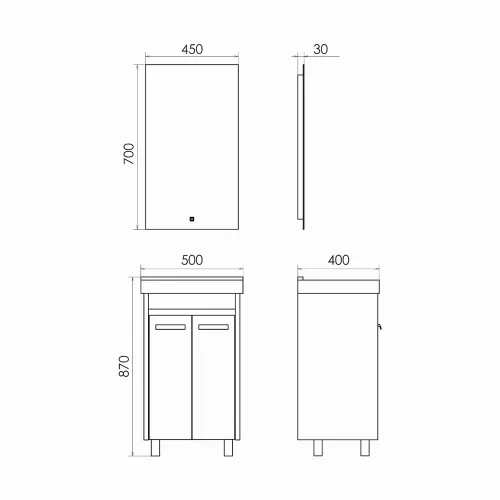 Тумба-умывальник Comforty Марио-50 сосна лоредо с раковиной Fest 50, изображение 7