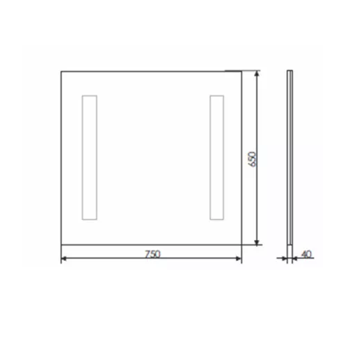 Зеркало Comforty Жасмин LED-подсветка, бесконтактный сенсор, Выбрать размер: 75, изображение 8