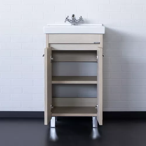 Тумба-умывальник Comforty Марио-50 сосна лоредо с раковиной Fest 50, изображение 3