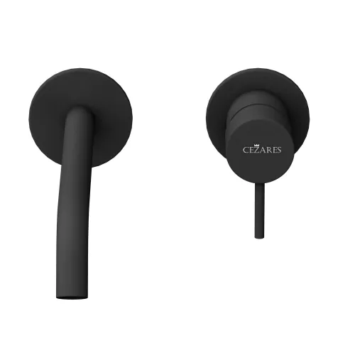 Смеситель для раковины встраиваемый CEZARES LEAF-BLI2-L-NOP, Выбрать цвет: Чёрный, изображение 3