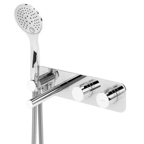 Встраиваемый термостатический смеситель для ванны и душа однорычажный CEZARES CZR-B-VDM1-T-NOP