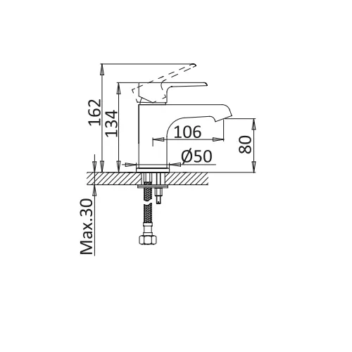 Смеситель для раковины CEZARES NAUTIC-LS1-BIO, изображение 2