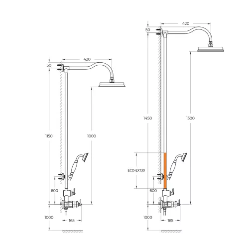 Душевая стойка CEZARES LIBERTY-F-CD-T-01, изображение 3