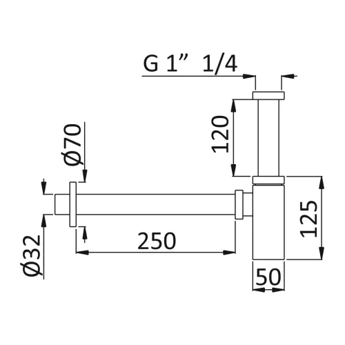 Сифон для раковины CEZARES CZR-B-SMQ-BIO, изображение 2