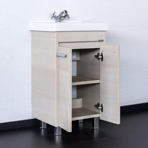 Тумба-умывальник Comforty Марио-50 сосна лоредо с раковиной Fest 50, изображение 2