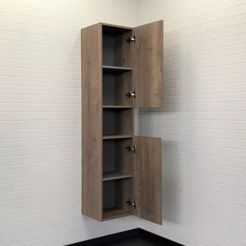 Шкаф-колонна Comforty Никосия-35 дуб темный, Выбрать цвет: дуб темный , изображение 2