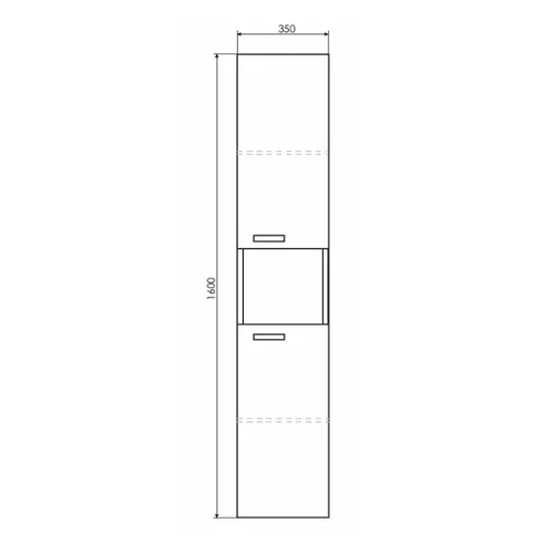 Шкаф-колонна Comforty Никосия-35 дуб темный, Выбрать цвет: дуб темный , изображение 6