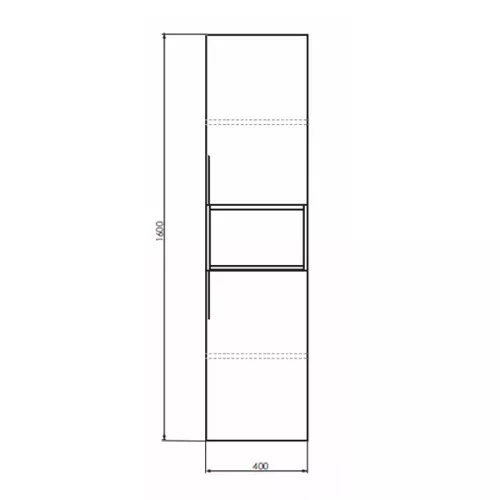 Comforty. Шкаф-колонна Штутгарт-40 дуб тёмно-коричневый, изображение 6