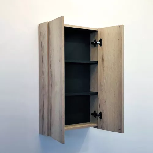 Шкаф подвесной Comforty Порто-50 дуб дымчатый, Выбрать цвет: Дуб дымчатый, изображение 2