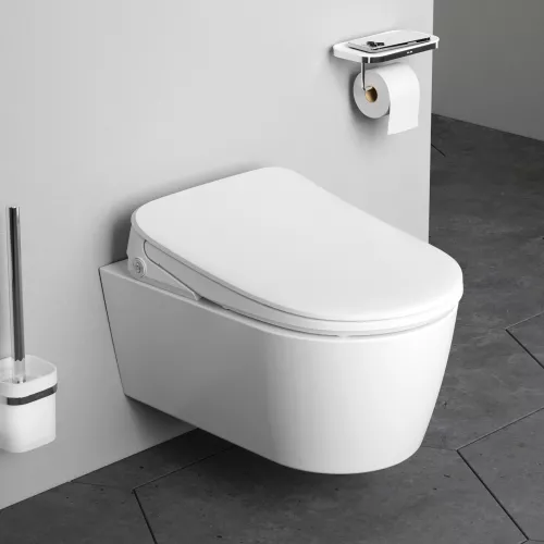 AM.PM  Func подвесной унитаз FlashClean c эл крышкой-биде со скрытой подводкой, изображение 2