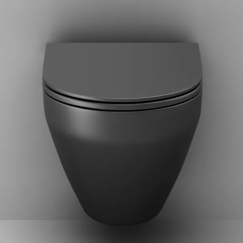 AM.PM Spirit V2.0 подвесной унитаз FlashClean с сиденьем микролифт, черн мат, изображение 7