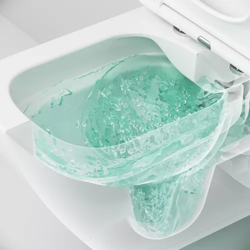 AM.PM Spirit V2.0 Square подвесной унитаз FlashClean с сиденьем микролифт, изображение 8