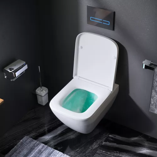 AM.PM Spirit V2.0 Square подвесной унитаз FlashClean с сиденьем микролифт, изображение 3