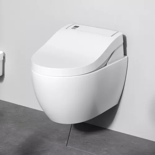 AM.PM Awe подвесной унитаз с электронной крышкой биде Clean Care, изображение 3