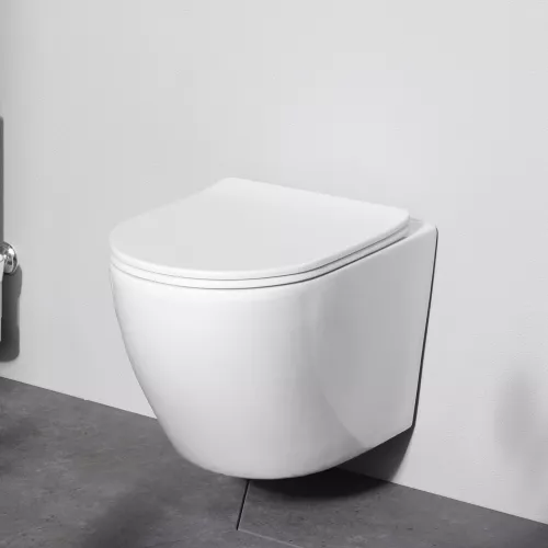 AM.PM Like подвесной унитаз AquaSpin с сид м/лифт, изображение 2