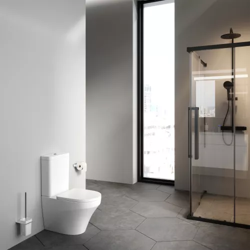 Унитаз напольный AM.PM Inspire C508607WH с сид. микролифт, универс. выпуск, изображение 4