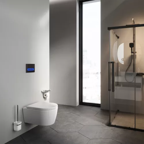 AM.PM Func подвесной унитаз 49 см FlashClean с сиденьем микролифт, бел мат, изображение 4