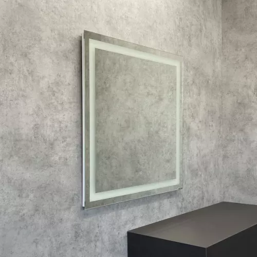 Зеркало Comforty Квадрат 75/90 светодиодная лента, бесконтактный сенсор, Выбрать размер: 75, изображение 5