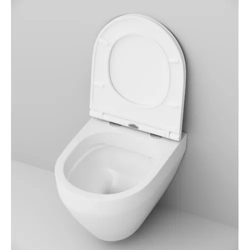 AM.PM Spirit V2.0 Унитаз подвесной  C701700WH безободковый c сиденьем микролифт 57WH, белый, изображение 7