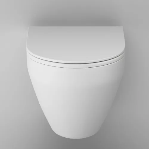 AM.PM Spirit V2.0 подвесной унитаз FlashClean с сиденьем микролифт, бел мат, изображение 7