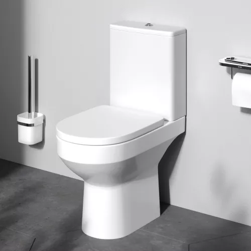 Унитаз напольный AM.PM Spirit 2.0 C708600WH безободковый с сид. микролифт 58WH, белый, изображение 2