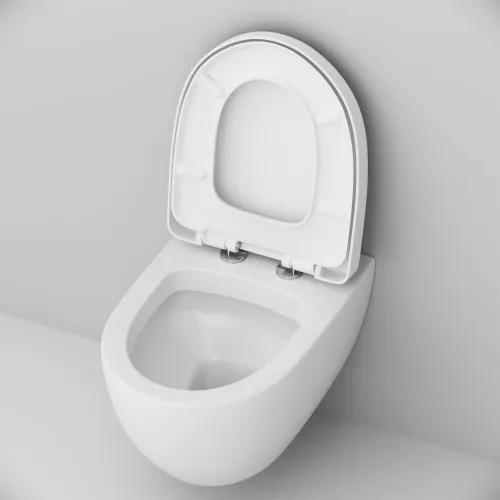 Унитаз подвесной AM.PM Awe C111738WH c сиденьем микролифт, белый, изображение 6