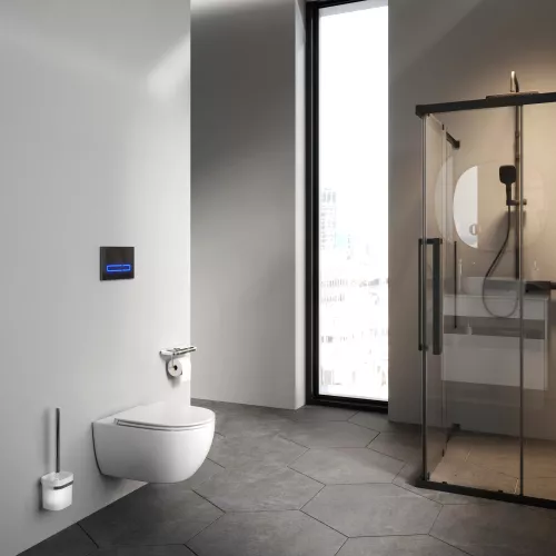 Унитаз подвесной AM.PM Awe C111700WH безободковый c сиденьем микролифт, белый, изображение 4