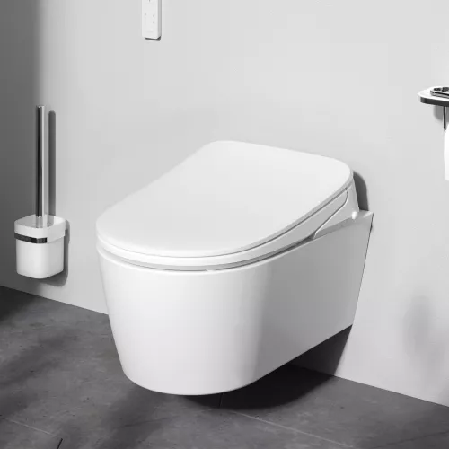 AM.PM  Func подвесной унитаз FlashClean c эл крышкой-биде со скрытой подводкой, изображение 3