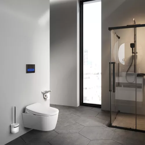 AM.PM  Func подвесной унитаз FlashClean c эл крышкой-биде со скрытой подводкой, изображение 5