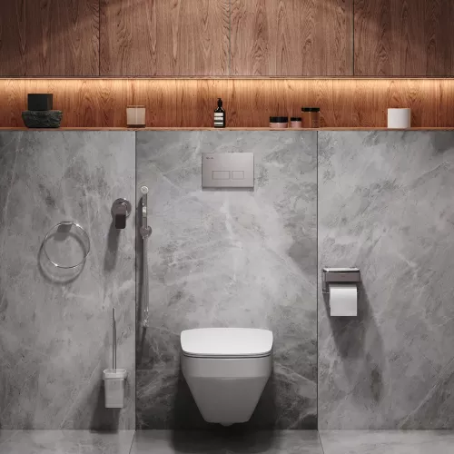 AM.PM  Inspire  V2.0 Подвесной комплект: унитаз, инсталляция , аксессуары, изображение 2