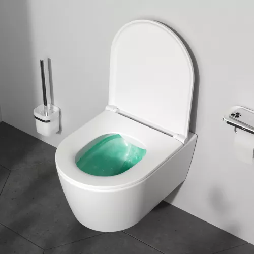 AM.PM Func подвесной унитаз 49 см FlashClean с сиденьем микролифт, бел мат, изображение 3