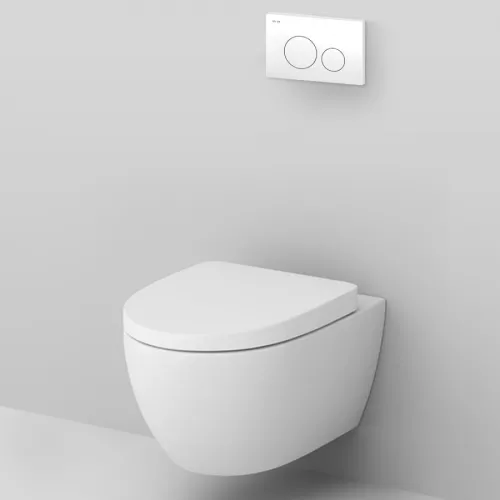 AM.PM Комплект инсталляция с клав Pro L белый с подвесным унитазом Awe с сид м/лифт, изображение 3