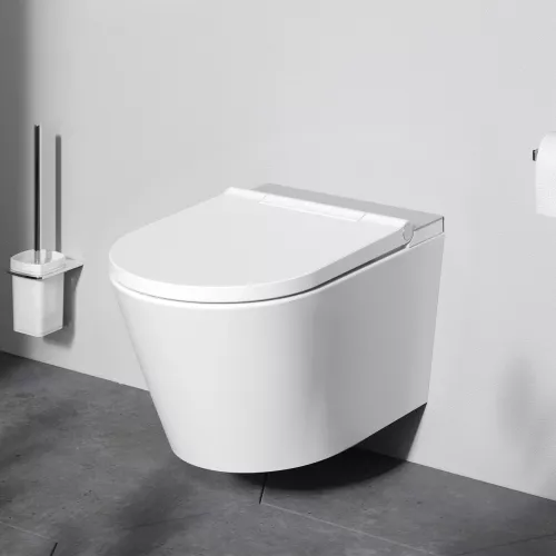 AM.PM Inspire подвесной унитаз с интегрированным электронным биде, изображение 3