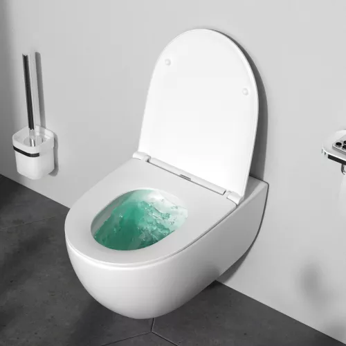 Унитаз подвесной AM.PM Awe C111700WH безободковый c сиденьем микролифт, белый, изображение 3