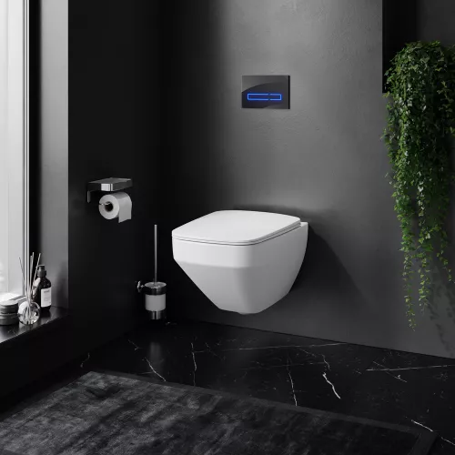 AM.PM Инсталляция  с клав Touchless Pro стекло, чёр с подв унит Inspire V2.0 FlashClean с сид м/л, изображение 2