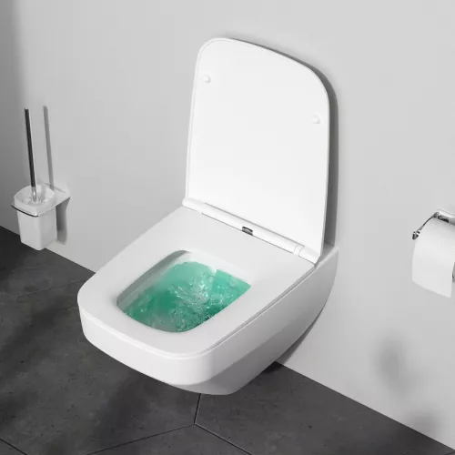 AM.PM  Inspire V2.0 подвесной унитаз FlashClean с сиденьем микролифт, бел мат, изображение 3