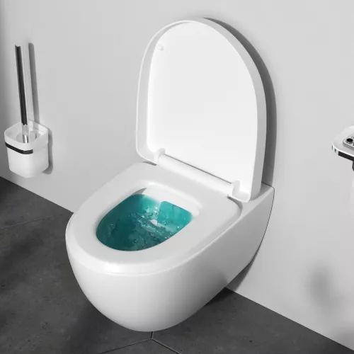 Унитаз подвесной AM.PM Awe C111738WH c сиденьем микролифт, белый, изображение 3