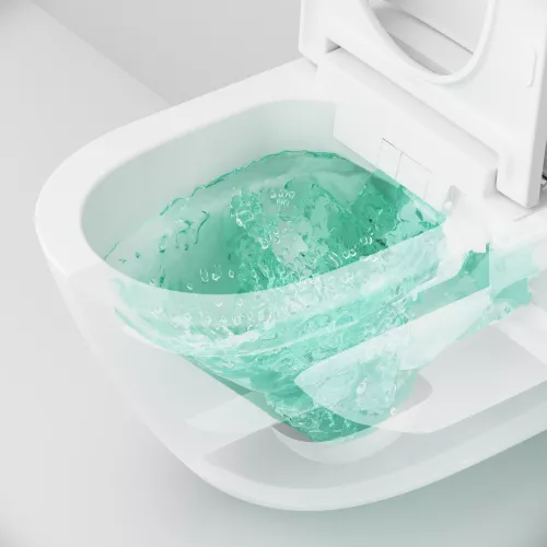 AM.PM Sensation подвесной унитаз с интегрированным электронным биде TouchReel, изображение 9