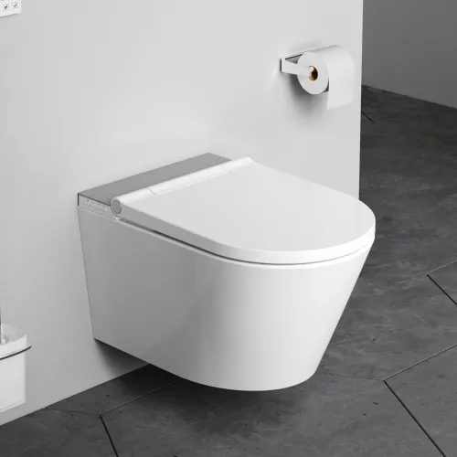 AM.PM Inspire подвесной унитаз с интегрированным электронным биде, изображение 2