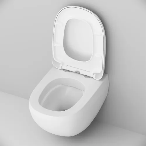 Унитаз подвесной AM.PM Sensation C301700WH безободковый c сид. микролифт, белый, изображение 6